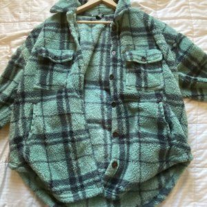 Pacsun Sherpa Button Down Jacket